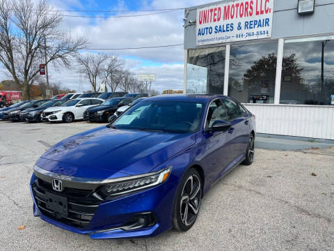 2021 Honda Accord for sale at United Motors LLC in Saint Francis WI