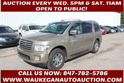 2004 Infiniti QX56 for sale at Waukegan Auto Auction in Waukegan IL