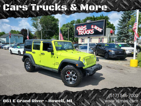 2017 Jeep Wrangler Unlimited for sale at Cars Trucks & More in Howell MI