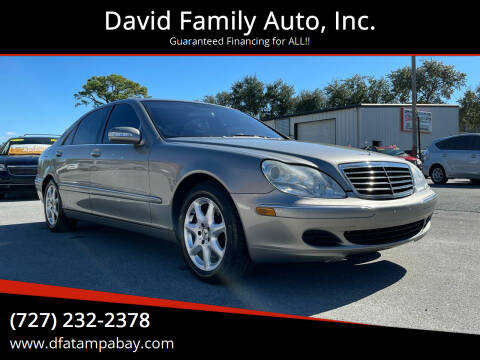 2006 Mercedes-Benz S-Class for sale at David Family Auto, Inc. in New Port Richey FL