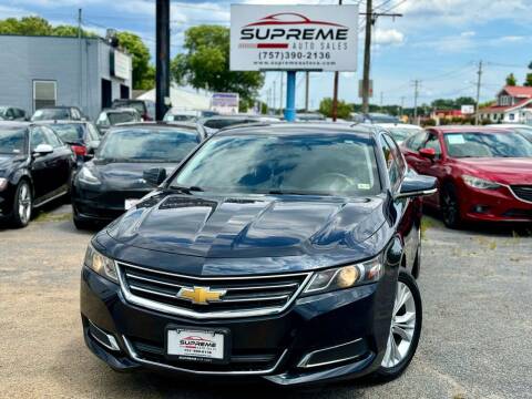 2014 Chevrolet Impala for sale at Supreme Auto Sales in Chesapeake VA