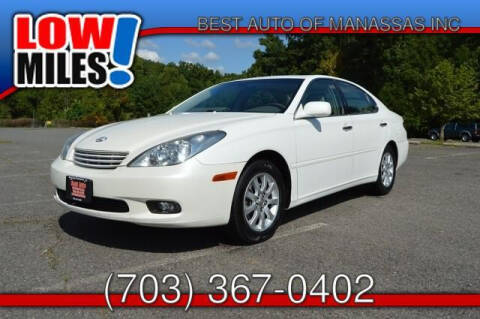 2002 Lexus ES 300 for sale at Best Auto of Manassas INC in Manassas VA
