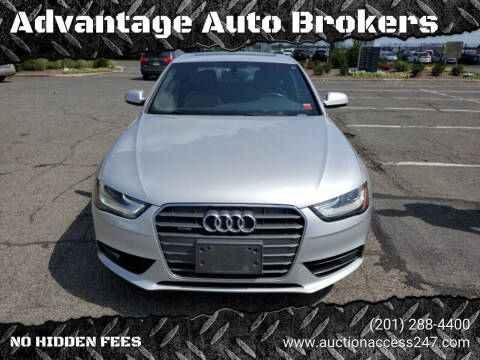 2013 Audi A4 for sale at Advantage Auto Brokerage and Sales in Hasbrouck Heights NJ