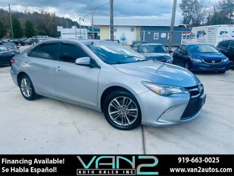 2016 Toyota Camry for sale at Van 2 Auto Sales Inc in Siler City NC