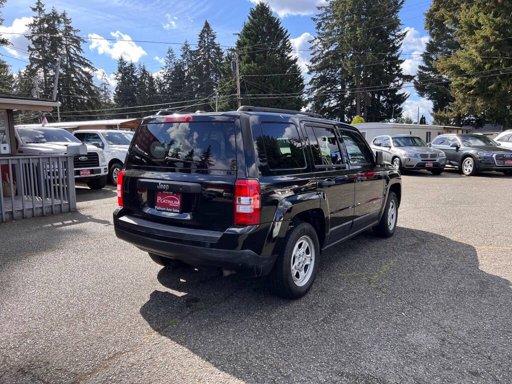 2016 Jeep Patriot for sale at PLATINUM AUTO SALES INC in Lacey, WA