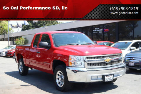 2013 Chevrolet Silverado 1500 for sale at So Cal Performance SD, llc in San Diego CA