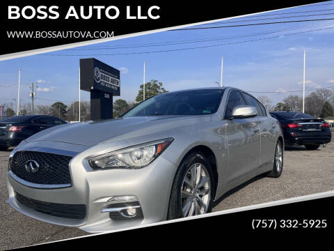 2015 Infiniti Q50 for sale at BOSS AUTO LLC in Norfolk VA