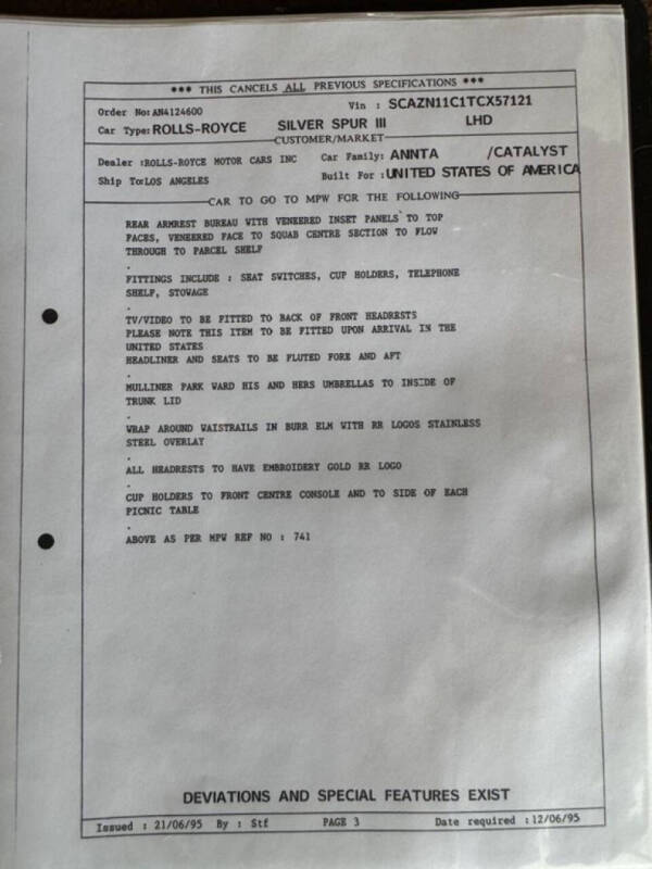 1996 Rolls-Royce Silver Spur