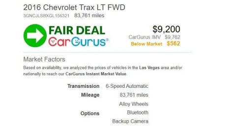 2016 Chevrolet Trax LT