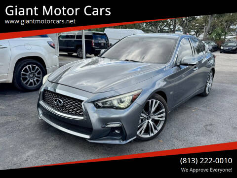 2019 Infiniti Q50 for sale at Giant Motor Cars in Tampa FL