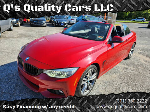 2014 BMW 4 Series for sale at Q's Quality Cars LLC in Capitol Heights MD