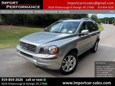 2014 Volvo XC90 for sale at Import Performance Sales in Raleigh NC