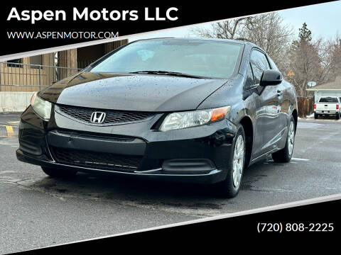 2012 Honda Civic for sale at Aspen Motors LLC in Denver CO