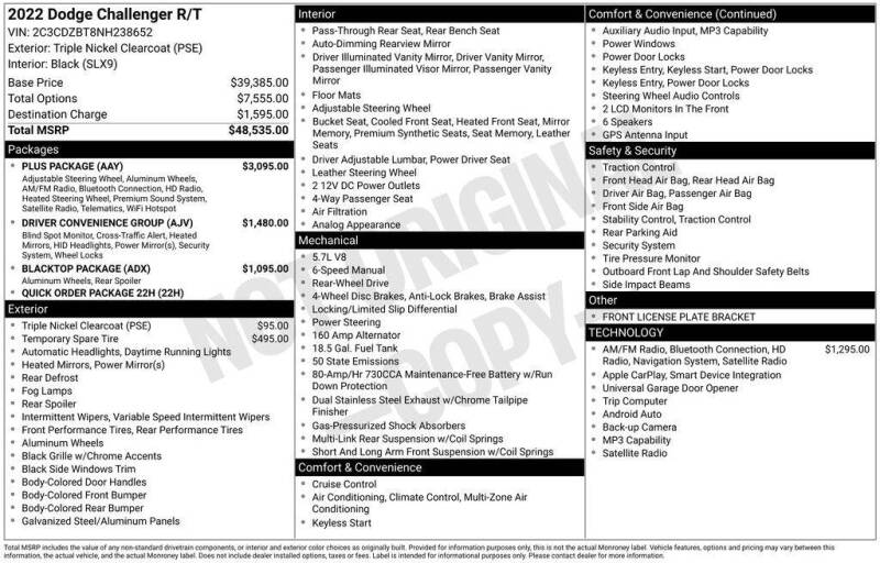 2022 Dodge Challenger R/T