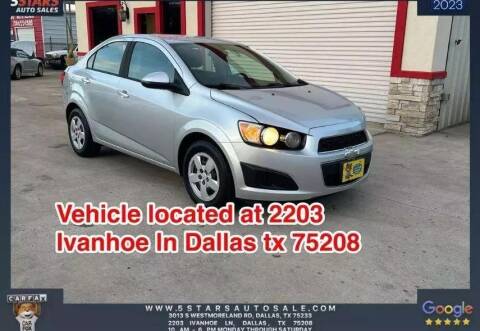2016 Chevrolet Sonic for sale at Auto Corner Inc in Dallas TX