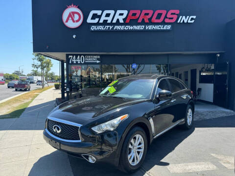 2017 Infiniti QX70 for sale at AD CarPros, Inc. in Downey CA