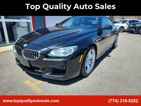 2015 BMW 6 Series for sale at Top Quality Auto Sales in Westport MA