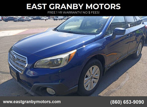 2015 Subaru Outback for sale at EAST GRANBY MOTORS in East Granby CT