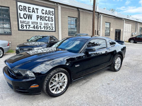 2013 Ford Mustang for sale at BARCLAY MOTOR COMPANY in Arlington TX