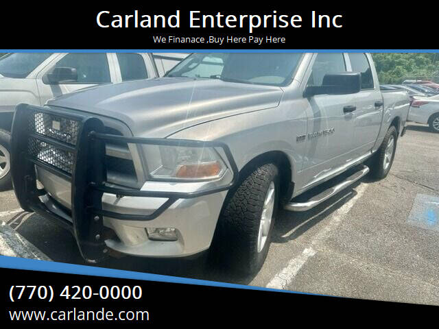 2012 RAM 1500 for sale at Carland Enterprise Inc in Marietta GA