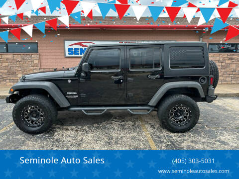 2018 Jeep Wrangler JK Unlimited for sale at Seminole Auto Sales in Seminole OK