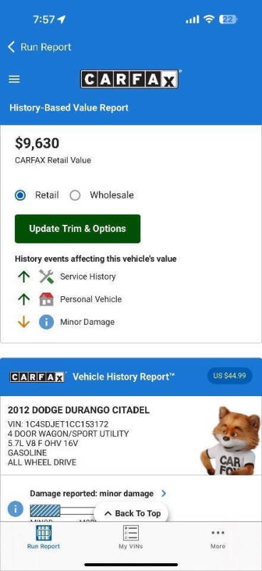2012 Dodge Durango Citadel