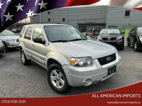 2006 Ford Escape Hybrid for sale at All American Imports in Alexandria VA