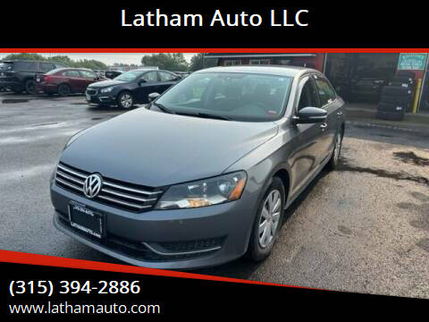 2013 Volkswagen Passat for sale at Latham Auto LLC in Ogdensburg NY