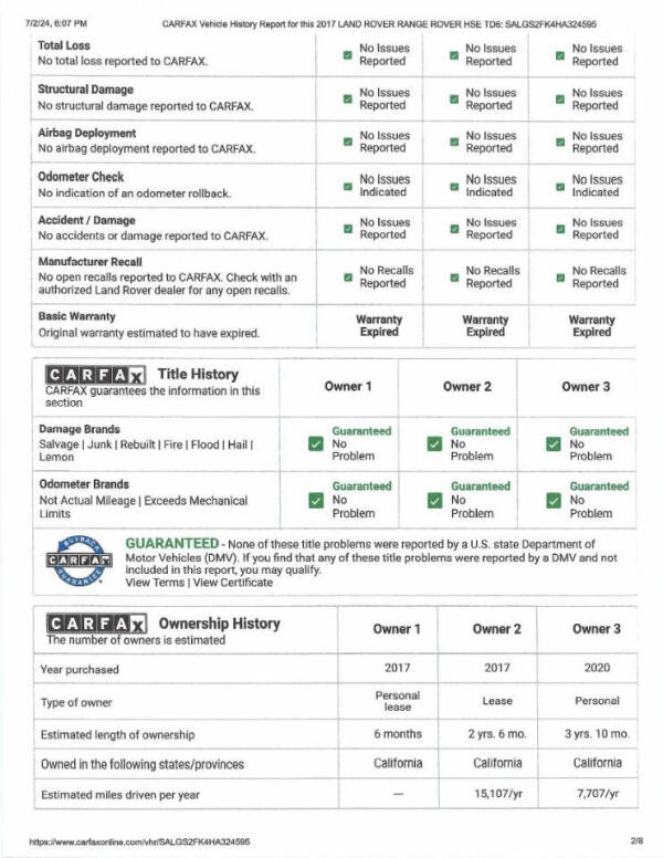 2017 Land Rover Range Rover HSE Td6