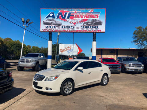 2013 Buick LaCrosse for sale at ANF AUTO FINANCE in Houston TX