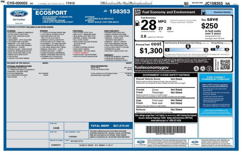 2018 Ford EcoSport Titanium