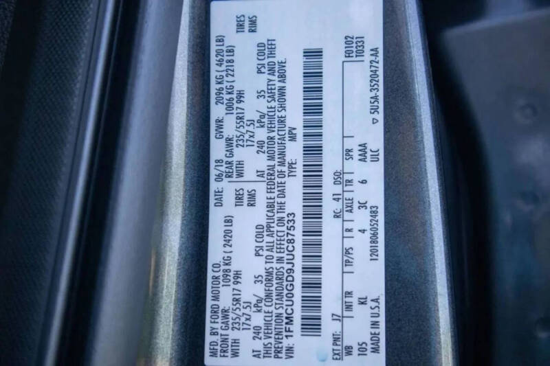 2018 Ford Escape SE
