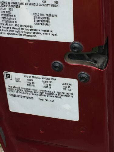 2001 Cadillac Eldorado