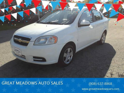 2009 Chevrolet Aveo for sale at GREAT MEADOWS AUTO SALES in Great Meadows NJ