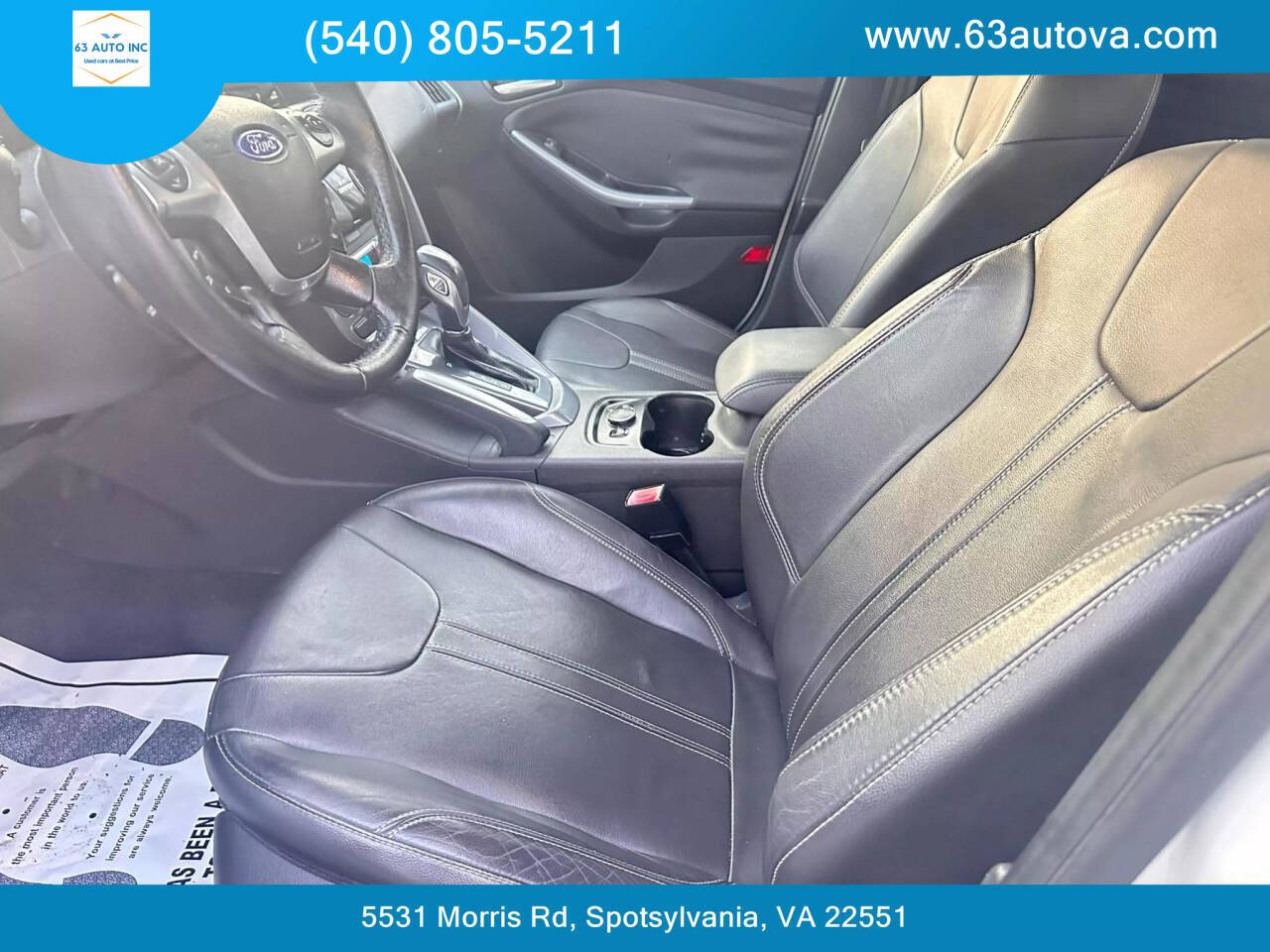 2012 Ford Focus for sale at 63 Auto Inc in Spotsylvania, VA