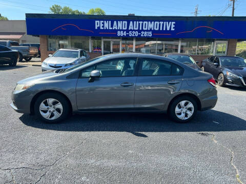 2013 Honda Civic for sale at Penland Automotive Group in Laurens SC