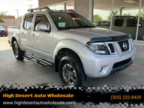 2016 Nissan Frontier for sale at High Desert Auto Wholesale in Albuquerque NM
