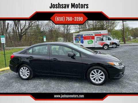 2012 Honda Civic for sale at Joshsav Motors in Walnutport PA