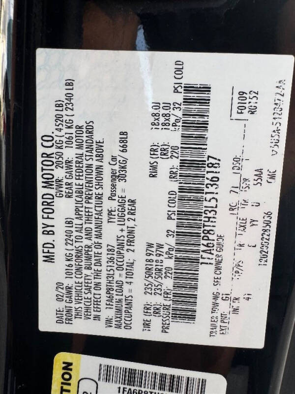 2020 Ford Mustang EcoBoost Premium