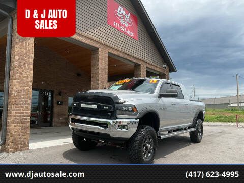 2013 RAM 2500 for sale at D & J AUTO SALES in Joplin MO