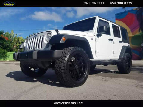 2014 Jeep Wrangler Unlimited for sale at The Autoblock in Fort Lauderdale FL