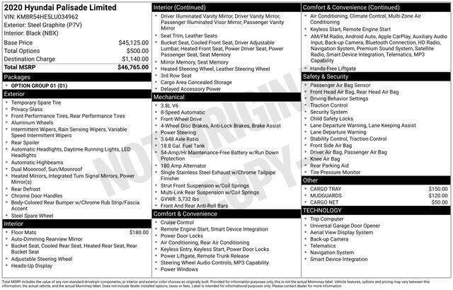 2020 Hyundai Palisade Limited's photo