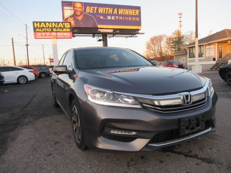 2016 Honda Accord for sale at Hanna's Auto Sales in Indianapolis IN
