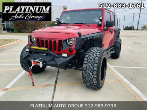 2014 Jeep Wrangler Unlimited for sale at Platinum Auto Group in Hutto TX