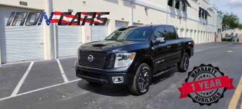 2019 Nissan Titan for sale at IRON CARS in Hollywood FL