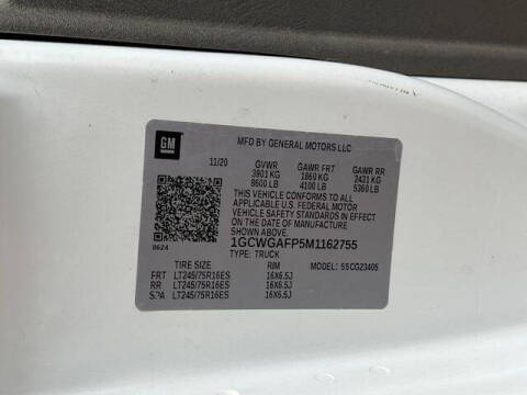 2021 Chevrolet Express 2500