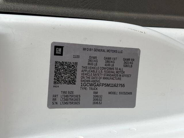 2021 Chevrolet Express 2500