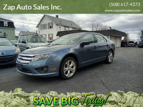 2012 Ford Fusion for sale at Zap Auto Sales Inc. in Fall River MA