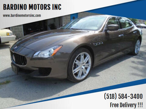 2014 Maserati Quattroporte for sale at BARDINO MOTORS INC in Saratoga Springs NY