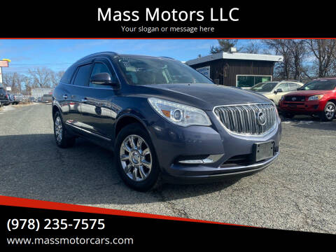 2013 Buick Enclave for sale at Mass Motors LLC in Worcester MA